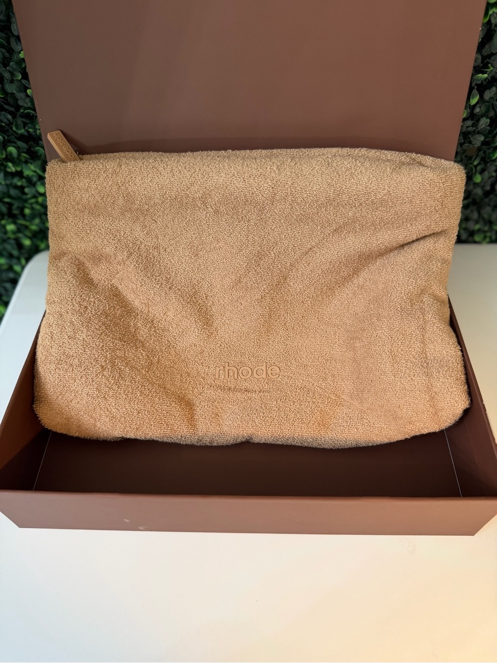 Rhode Limited Edition Terry Cosmetic Pouch w/ Original Rhode Box (New)